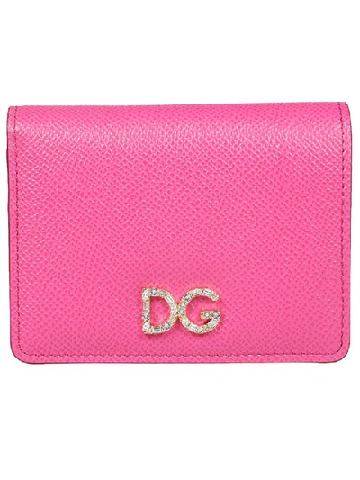 Shop Dolce & Gabbana Dg Billfold Wallet In Pink