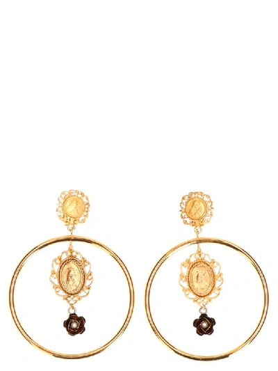 Shop Dolce & Gabbana Earring In Gold