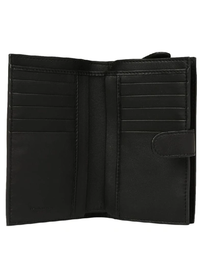 Shop Bottega Veneta Crossbody Wallet In Black