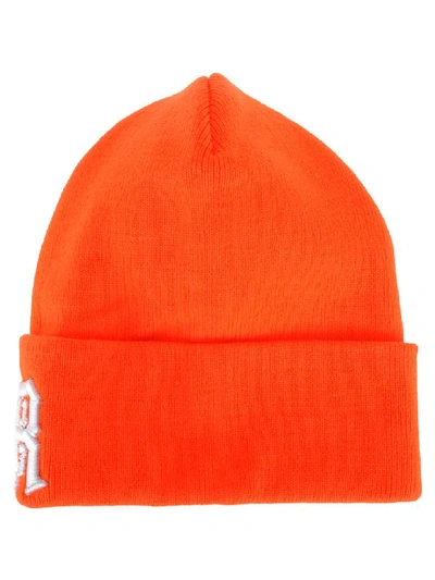 Shop R13 Logo Embroidered Beanie In Orange