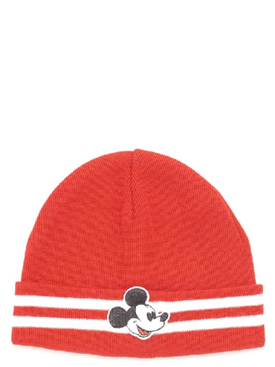 Shop Gcds Mickey Mouse Beanie In Red