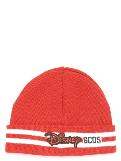 Shop Gcds Mickey Mouse Beanie In Red