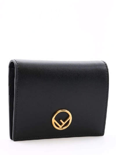 Shop Fendi Bi-fold F Wallet Black