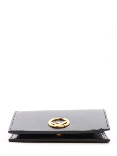Shop Fendi Bi-fold F Wallet Black