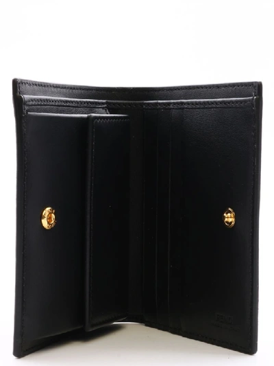 Shop Fendi Bi-fold F Wallet Black