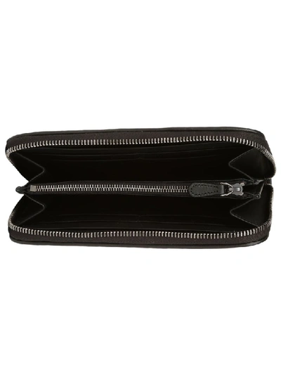 Shop Bottega Veneta Nappa Crossbody Zip Wallet In Black