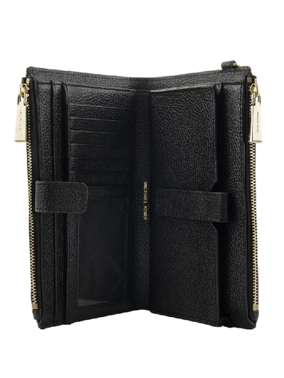 Shop Michael Kors Smartphone Wallet In Black