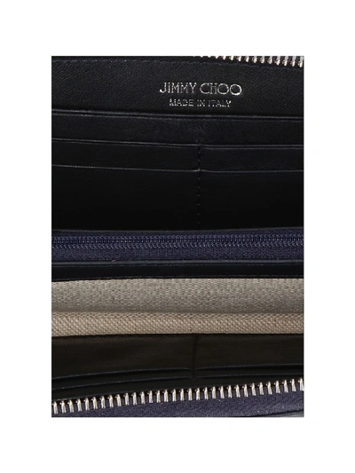 Shop Jimmy Choo 'filipa' Wallet In Blue
