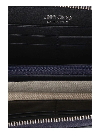 Shop Jimmy Choo 'filipa' Wallet In Blue
