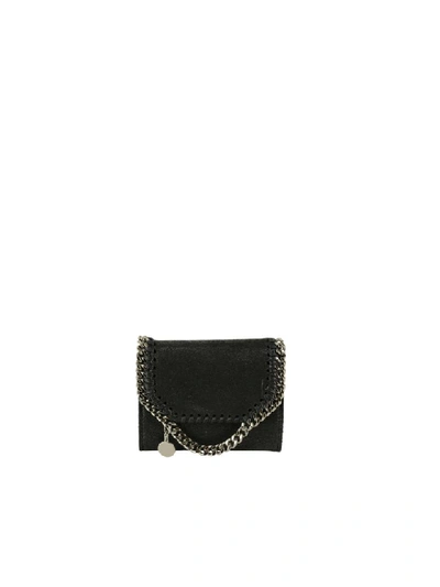 Shop Stella Mccartney Falabella Small Wallet In Black