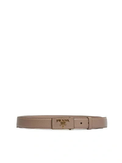 Shop Prada Belt In Cipria