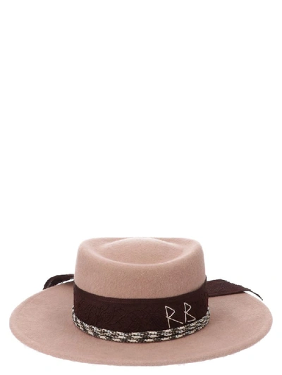 Shop Ruslan Baginskiy 'fedora' Hat In Pink