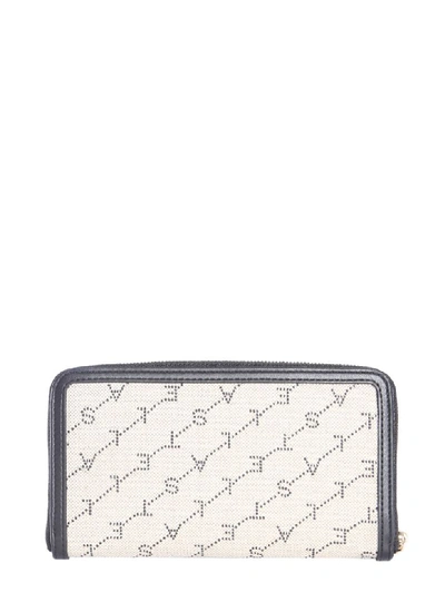 Shop Stella Mccartney Monogram Wallet In Beige