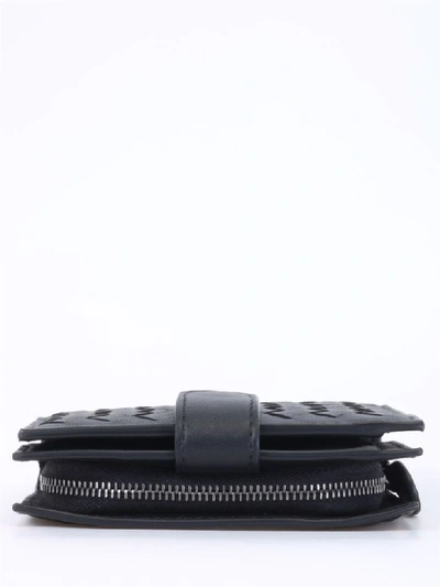 Shop Bottega Veneta Mini Wallet Intrecciato In Black