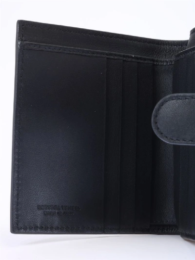 Shop Bottega Veneta Mini Wallet Intrecciato In Black