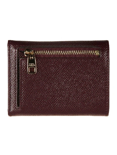 Shop Dolce & Gabbana Small Continental Wallet In Red