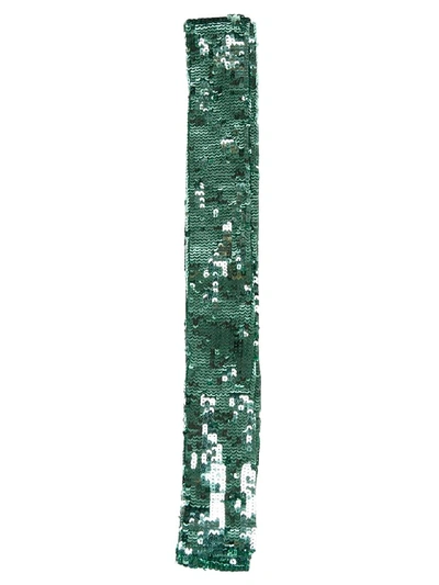 Shop Attico Sequined Belt In Green