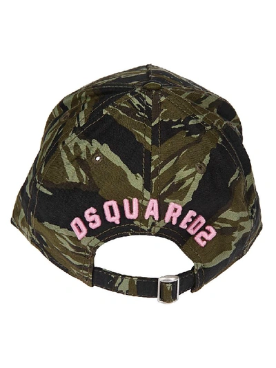 Shop Dsquared2 Camouflage Cap In Multicolor