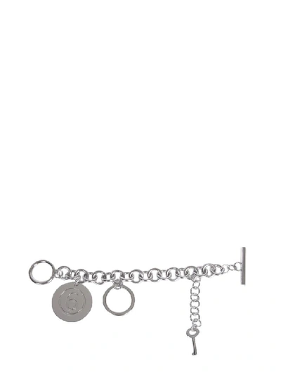 Shop Mm6 Maison Margiela Chain Bracelet In Argento