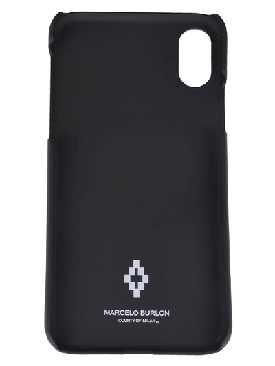 Shop Marcelo Burlon County Of Milan Heart Iphone X Case In Black/multicolor