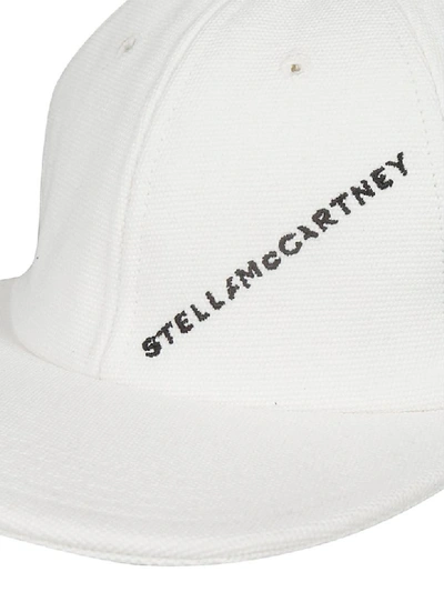 Shop Stella Mccartney Logo Embroidered Baseball Cap In White
