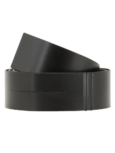 Shop Ann Demeulemeester Smooth Leather Belt In Kenya Black