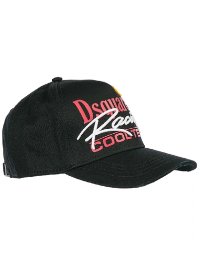 Shop Dsquared2 Racing Baseball Cap In Nero