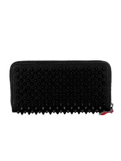 Shop Christian Louboutin Black Leather Wallet