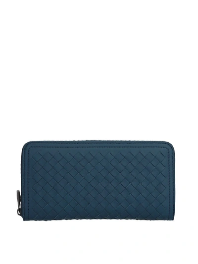 Shop Bottega Veneta Intrecciato Zip-around Wallet In Brighton