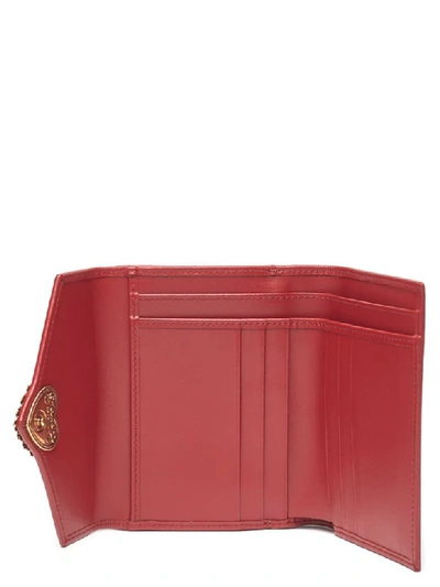 Shop Dolce & Gabbana French Flap Wallet In Red