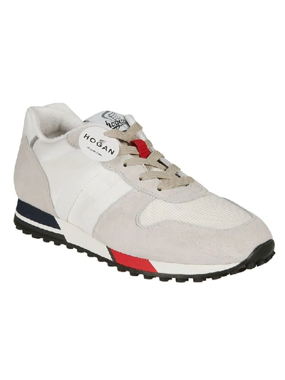 Shop Hogan H383 Retro Running Sneakers In B Bianco/glasse`