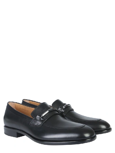 Shop Hugo Boss Bristol Business Moccasins In Black