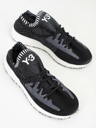Shop Y-3 Sock Primeknit Sneakers In Black