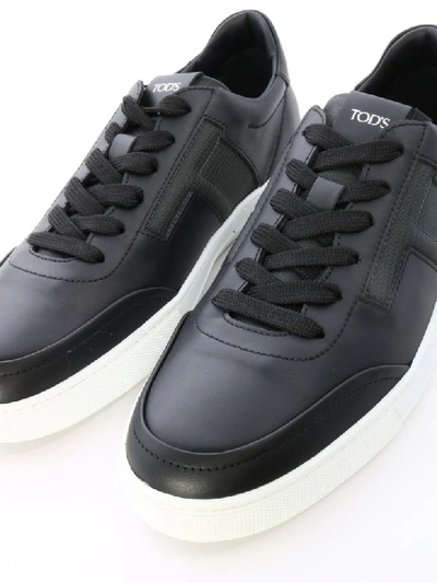 Shop Tod's Sneaker Black Leather