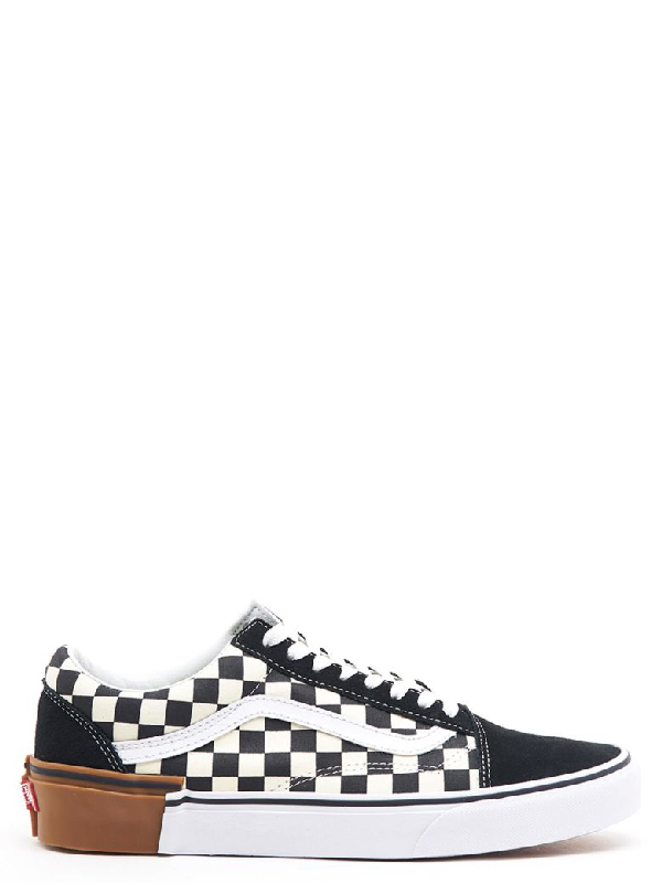 vans old skool checkerboard gum
