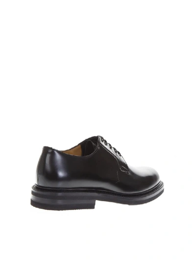 Shop Green George Black Smooth Leather Lace-up Shoes