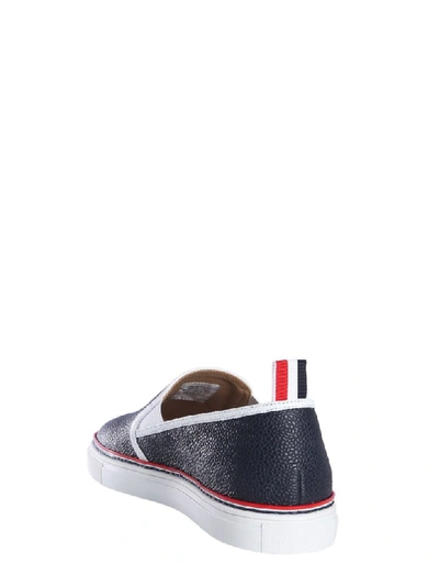 Shop Thom Browne Slip-on Sneakers In Blu