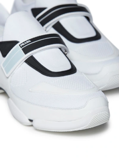 Shop Prada Sneakers In Bianco Nero