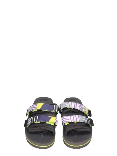 Shop Suicoke Nylon Moto Grey Sandals