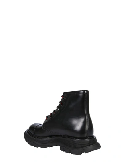 Shop Alexander Mcqueen Boots With Tread Sole In Black