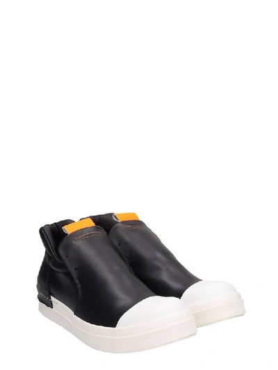 Shop Cinzia Araia Black Leather Sneakers