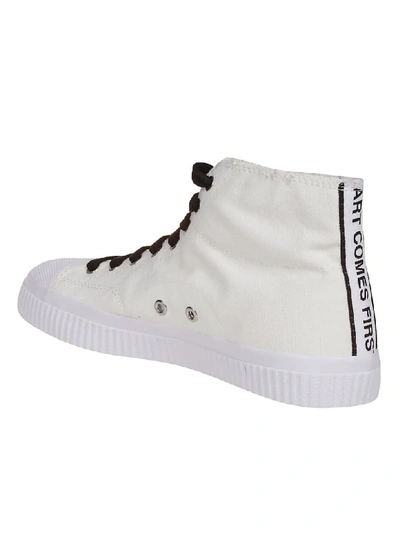 Shop Fred Perry Hughes Hi-top Sneakers In Snow White