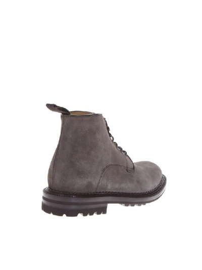 Shop Green George Grey Suede Ankle Boots