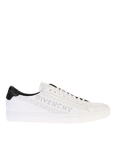 Shop Givenchy Perforated Sneakers In White