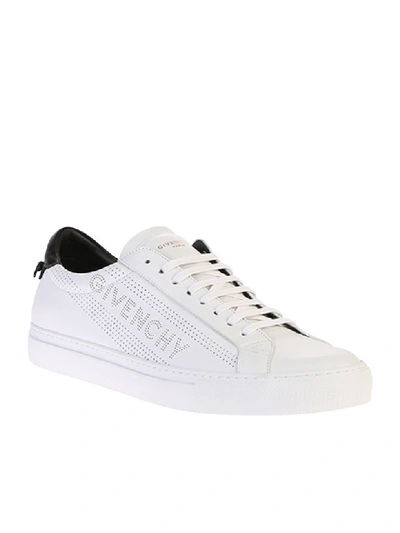 Shop Givenchy Perforated Sneakers In White