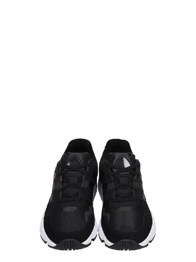 Shop Adidas Originals Yung-96 Sneakers Suede And Mesh Black