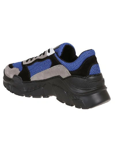 Shop Balmain Jace Technical Sneakers In Saa Multico/bleu