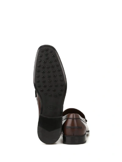 Shop Tod's Loafers In Brown