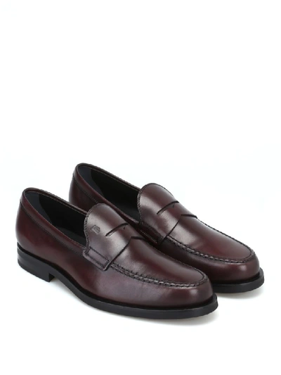 Shop Tod's Loafers In Brown