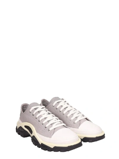 Shop Adidas Originals Grey Canvas Detroit Runner Sneakers